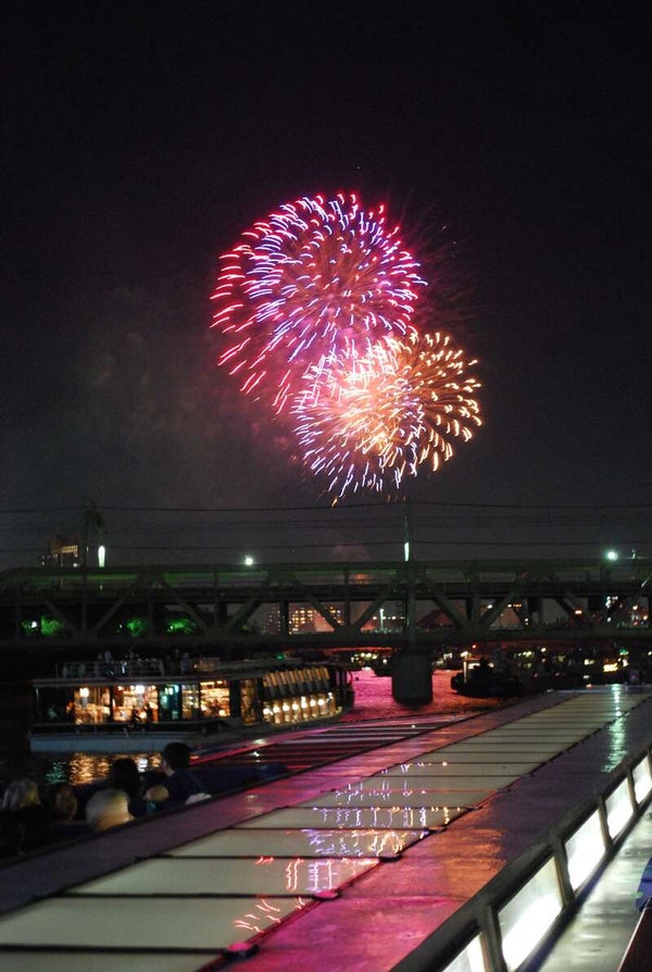 【米子空港発】 《花火》貸切屋形船から観る隅田川花火大会と鎌倉・箱根・富士・東京スカイツリー🄬・東京タワー・吉原・浅草3日間1
